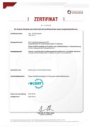 Zertifikat der M S Beschichtungs GmbH